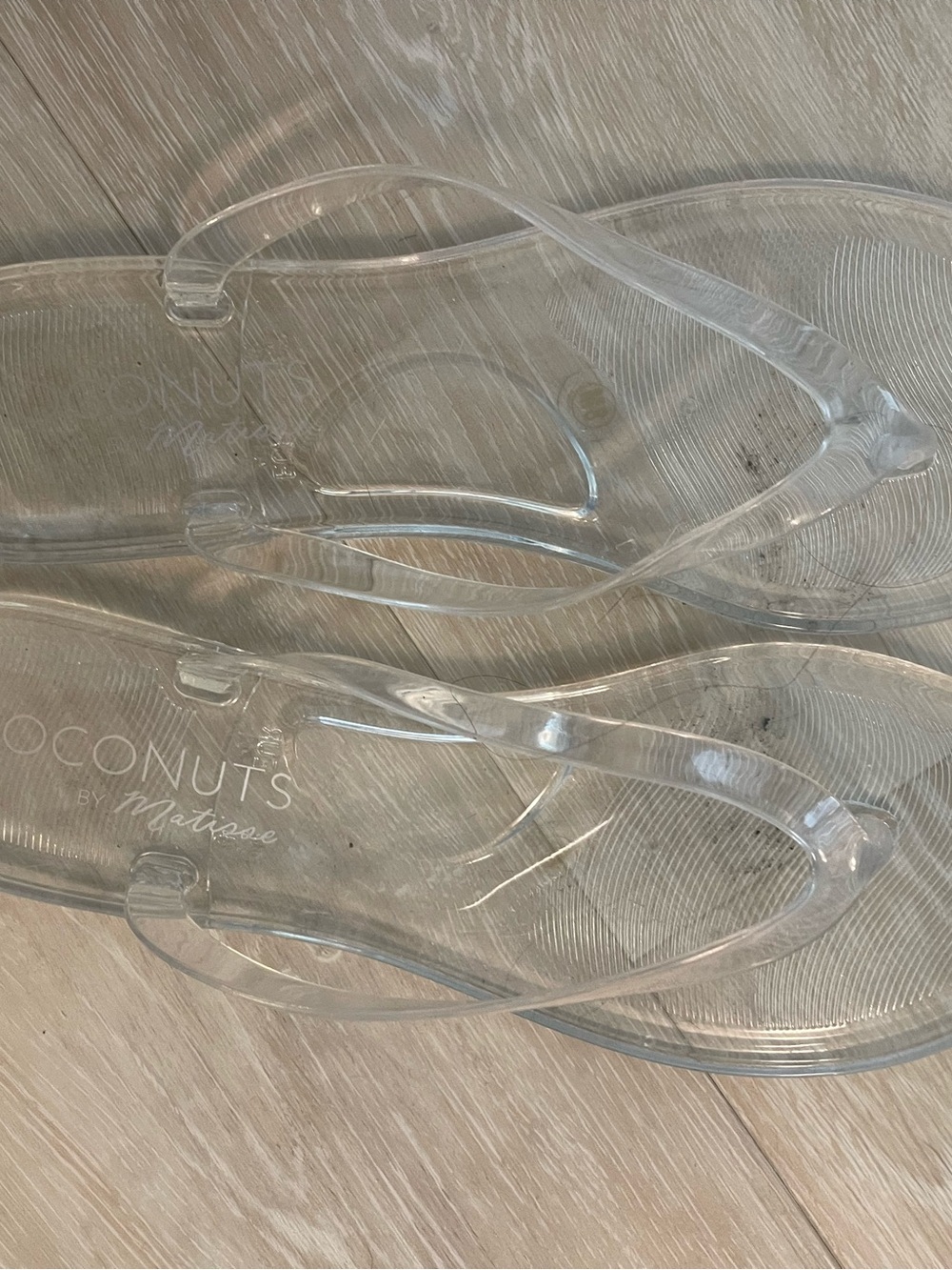 Coconuts by Matisse Clear Jelly Flip Flop Sandals